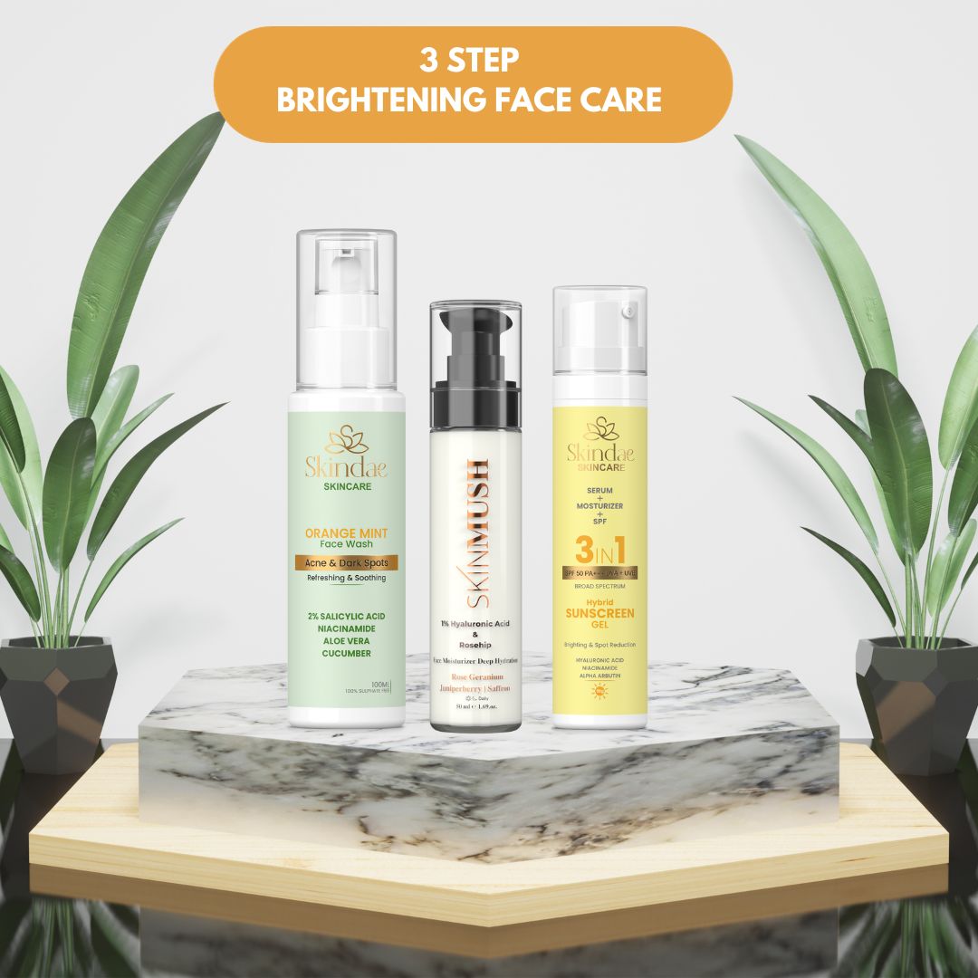 3 Step Brightening Face Care Kit  (Pack of 3)